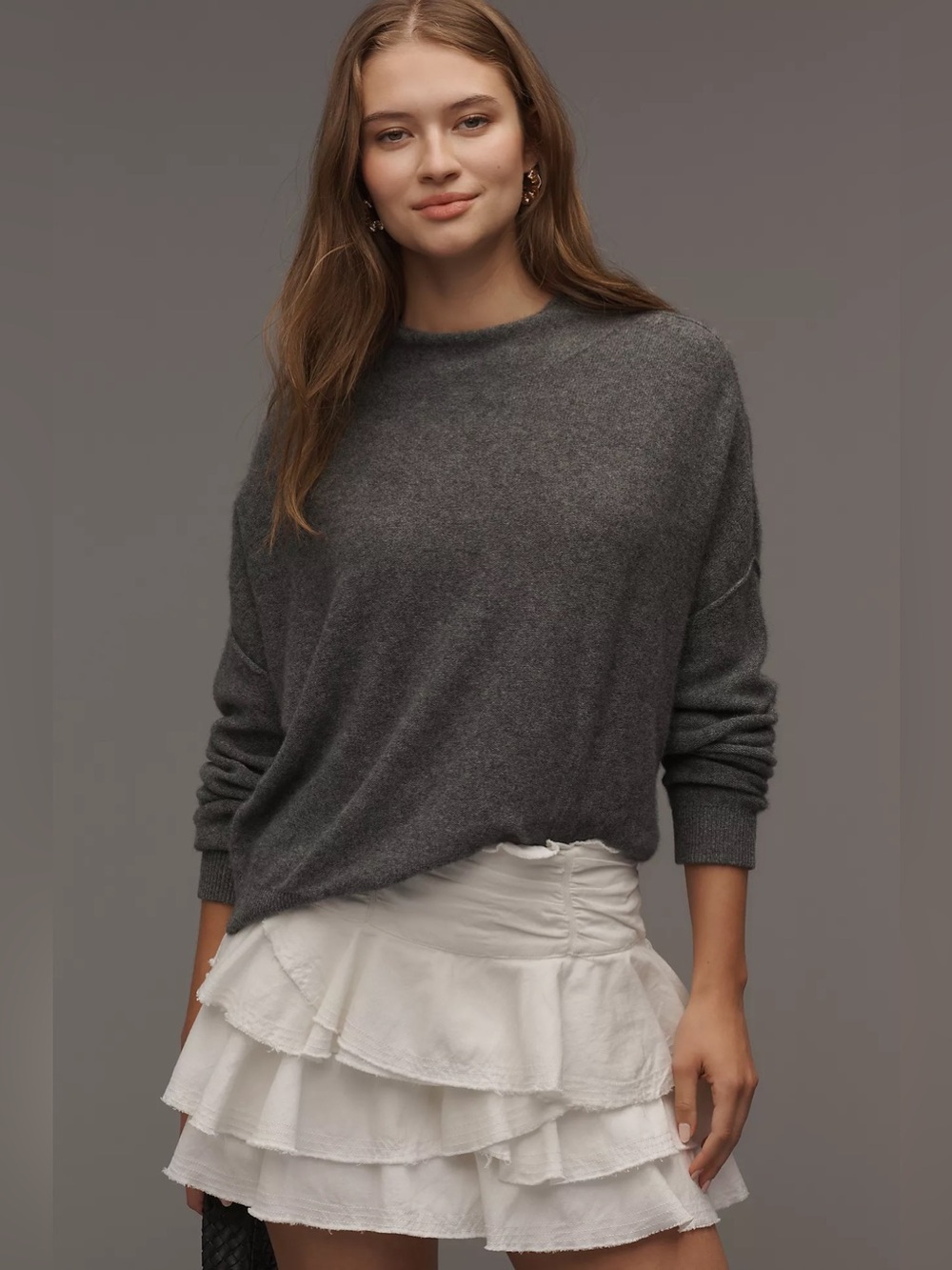 Anthropologie Pilcro Alani Cashmere Drop Sleeve Sweater